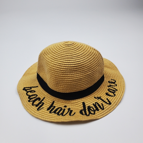 Toddler C.C Ribbon Band Straw Brim Beach Hat - Picture 2 of 7